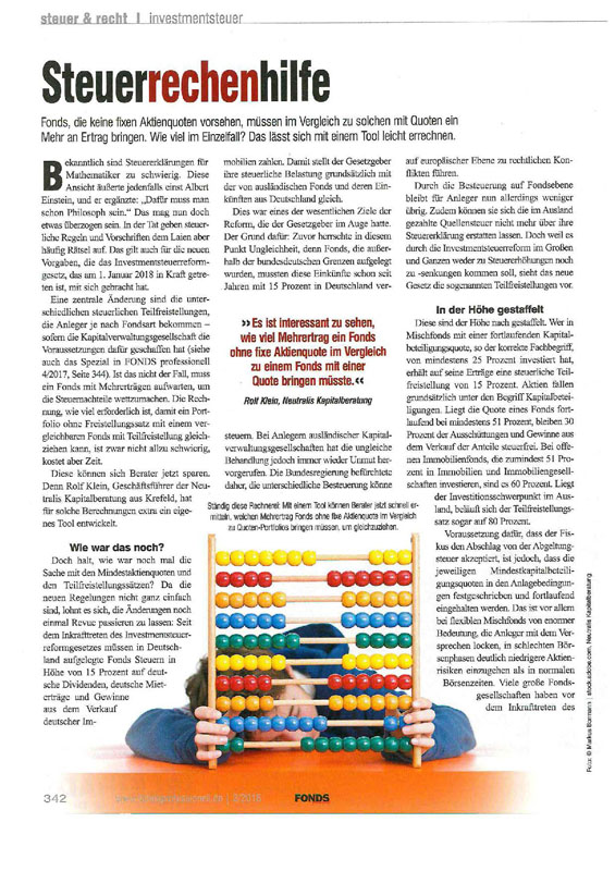 FONDS professional Presse_Steuer_und_Recht_Steuerkostenquote_565x800